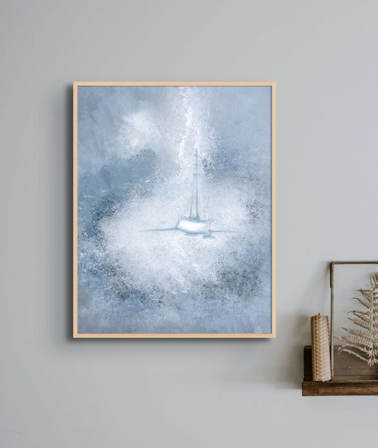 Original Artwork Painting / Artiest Hand Pained / Acrylic Painting / Minimalist Painting / Original Art / Ready to Hang / Only 1 Pec / Stable Heart Vessels Original Art Painting - Style : C (Worldwide Free Shipping)